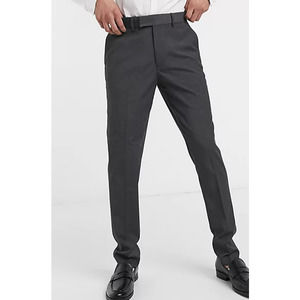 ASOS Design Skinny Smart Pants - Grey - 30" x 30"